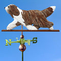 Bearded Collie Hand Carved & Painted Weathervane Brown 32 Inch