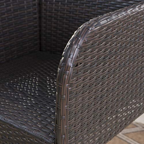 Great Deal Furniture Callum Outdoor Wicker 5-Pc Bar Table Set Multibrown