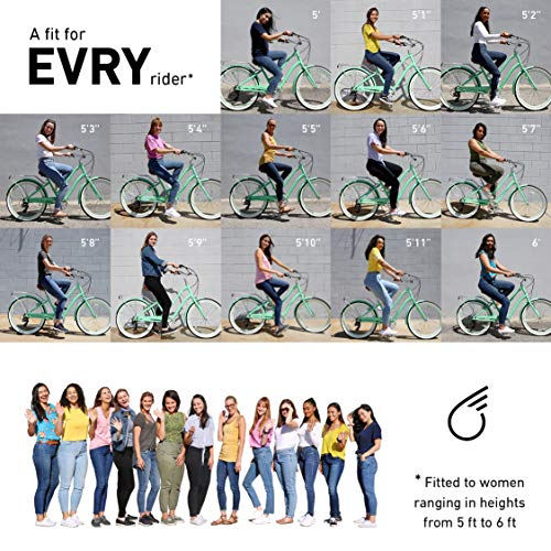 sixthreezero EVRYjourney Steel Women's Step-Through Touring Hybrid Bike Teal