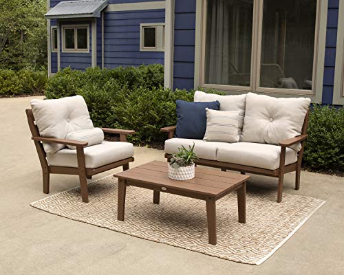 Polywood Lakeside Settee Black/Grey Mist