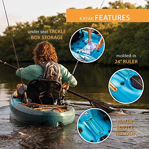 Lifetime Tamarack Pro 103 Sit-On-Top Kayak Greenish Blue