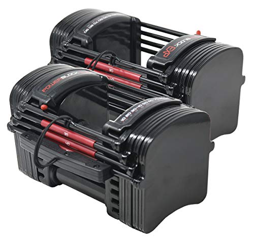 POWERBLOCK EXP Adjustable Dumbbells Black/Red