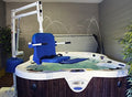 Aqua Creek Spa Lift Ultra Pool Lift Chair White/Blue