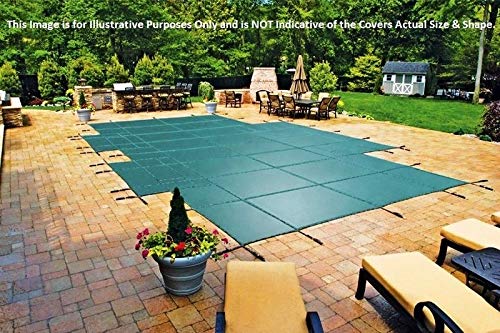 Loop-Loc Ultra Loc III Solid Blue Rectangle Swimming Pool Safety Cover 20x40