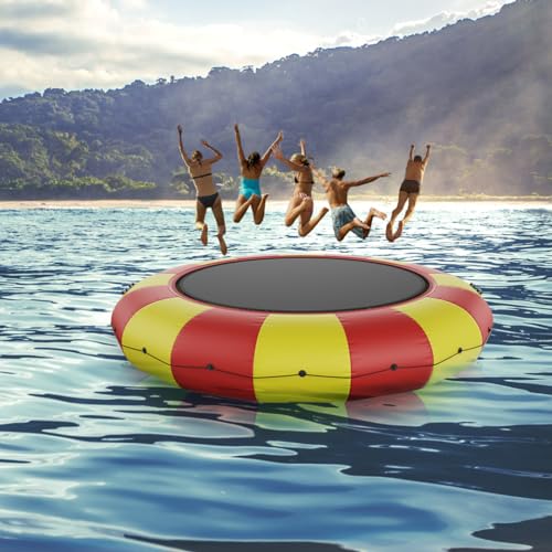 VEVOR Inflatable Water Bouncer 17ft Red
