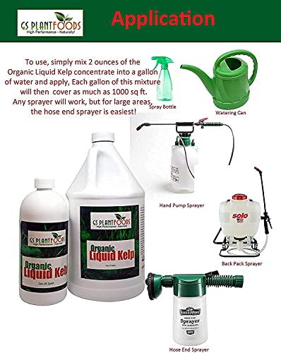 GS Plant Foods Seaweed Fertilizer OMRI Organic Liquid Kelp Concentrate 55 Gallon