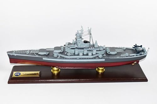 Squadron Nostalgia LLC USS Massachusetts BB-59 Battleship Mahogany Model 24-Inch