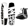 Hyperlite Wakeboard Agent 2021 with Agent Wakeboard Bindings Black, White