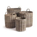 Napa Home & Garden Normandy Round Basket Set of 4 Grey