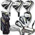 Tour Edge HL4 to-Go Mens Complete Golf Set Senior-Graphite-RH Black/White