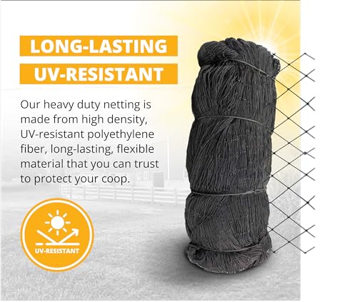 Stromberg's 1" Knotted Heavy Duty Game Bird Netting Black
