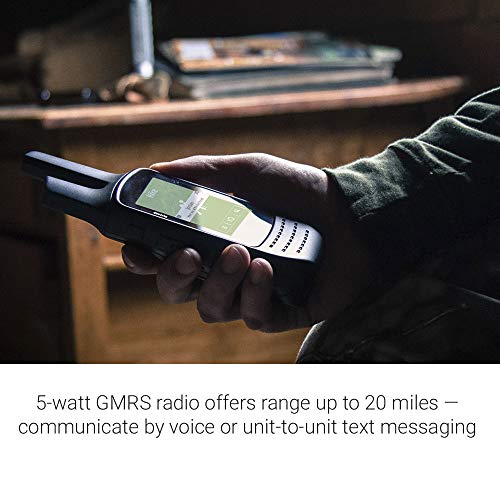 Garmin Rino 755t Rugged Handheld 2-Way Radio GPS Navigator with Camera and Preloaded TOPO Mapping Black