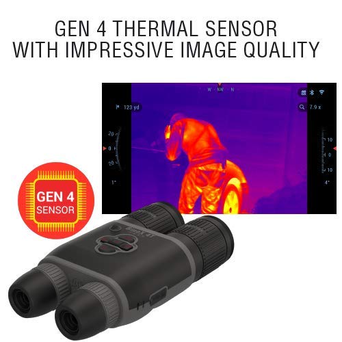 theOpticGuru ATN BinoX4T Thermal Binocular with Laser Range Finder Black