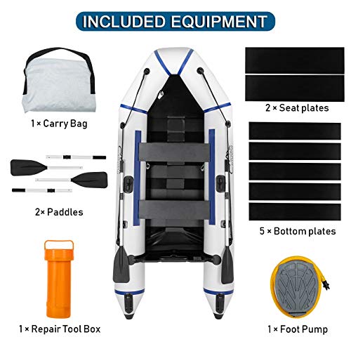 Generic Camping Survivals PVC Water Adult Assault Boat Off-White