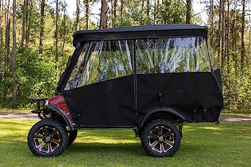 RED DOT Premium Golf Cart Enclosure Evolution Forester 4/Classic 4 Black