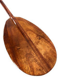 Tikimaster AAA Watermarks Curls Hawaiian Koa Paddle 60 in Steersman