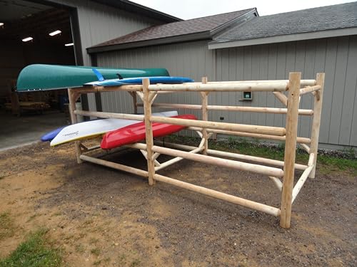 Log Kayak Rack Commercial Kayak Storage Rack Unfinished