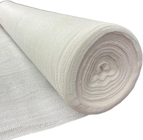 Farm Plastic Supply White Shade Cloth 50% Mesh Fabric 20' x 200'