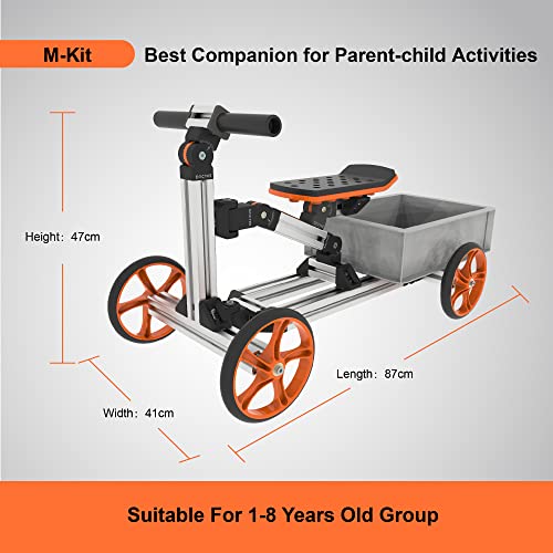 APIWO Electric Go Kart Kit for Kids 18V 500W Brushless Motor Silver