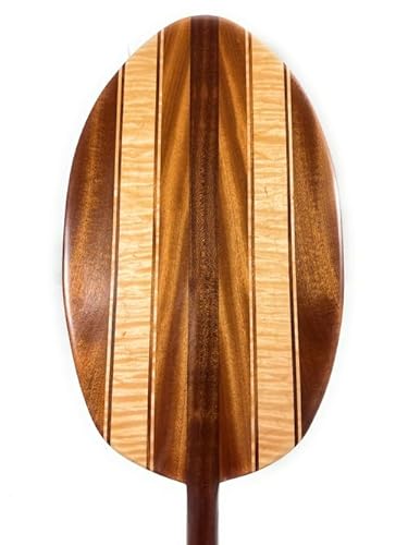 Tikimaster Hokulea 60-Inch Outrigger Koa Canoe Paddle with Inlay