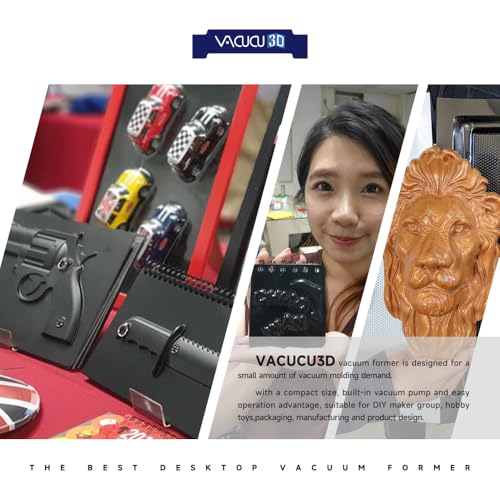 VACUCU3D A3 Desktop Vacuum Forming Machine for Prototyping and Molds