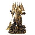 FENGSHUI-CAISHEN Guan Yu Statue Brass 33 Inch