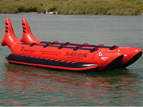 Island Hopper Red Shark 10 Passenger Heavy Commercial Banana-Boat Multicolor