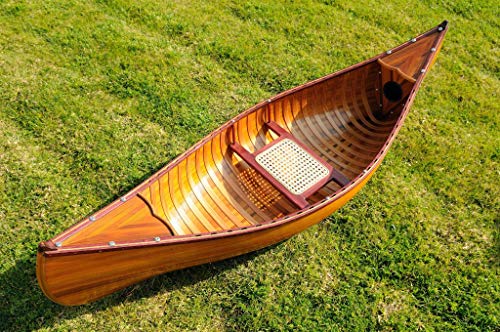 HomeRoots Wooden Canoe with Ribs 20.25" X 70.5" X 15