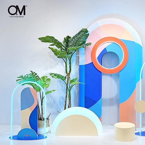 Generic O&M Retail Store Window Display Decoration Visual Merchandising Props Summer Layout Blue
