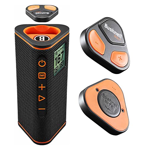 Wearable4U Bushnell Wingman View Golf GPS Bluetooth Speaker Bundle Black