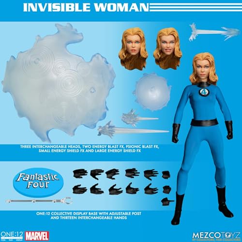 Mezco Fantastic Four One:12 Deluxe Multicoloured Action Figures Set
