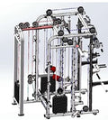 NNI FITNESS NNI2022 Fitness Smith Machine 3 Stack Black