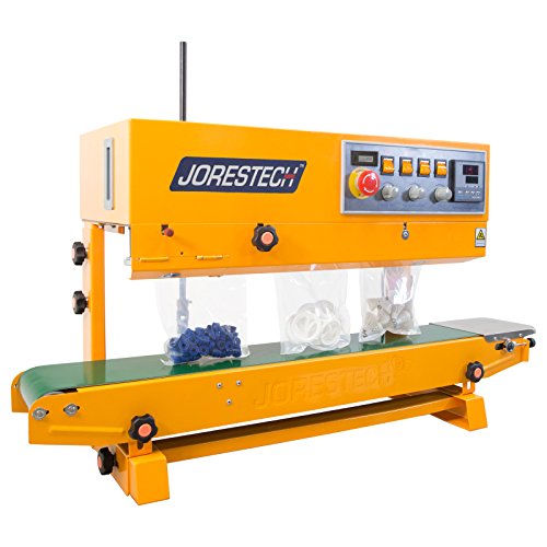 JORESTECH Continuous Plastic Bag Band Sealing Date Sealer Printer Machine Silver