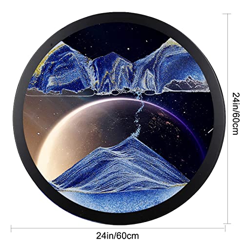 AECEVAN Wall Mount Moving Sand Art 3D Sandscape Purple-F