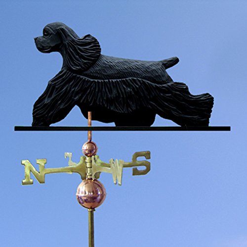 None Airedale Hand Carved & Painted Weathervane 32 Inch