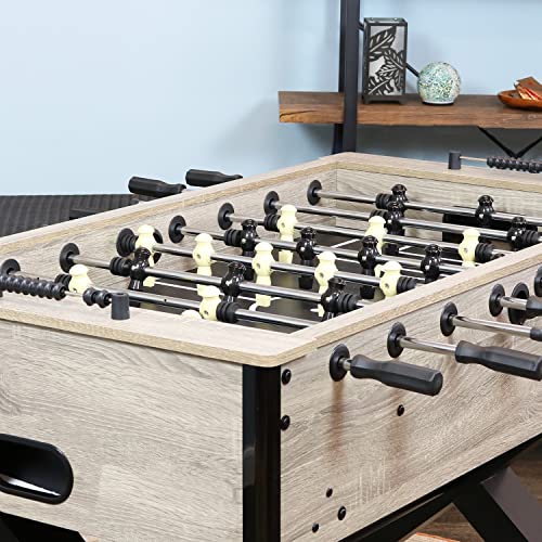 Sunnydaze Delano 54.5-Inch Foosball Table Gray