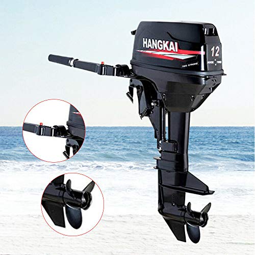 DUYIWAA 12HP 2-Stroke Heavy Duty Outboard Motor Engine for Fishing Boats