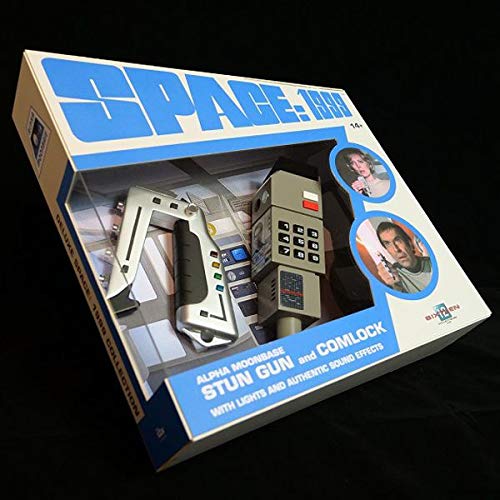 Sixteen 12 Space 1999 Stun Gun & Comlock with Light and Sound Silver