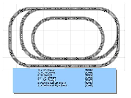 FastRack 40x60 HOBBYSPEED Express Track Layout Add-On Pack