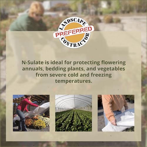Dewitt N-Sulate 12x250 Feet Heavy Duty Landscape Fabric Winter Protection Blanket (5 Pack)