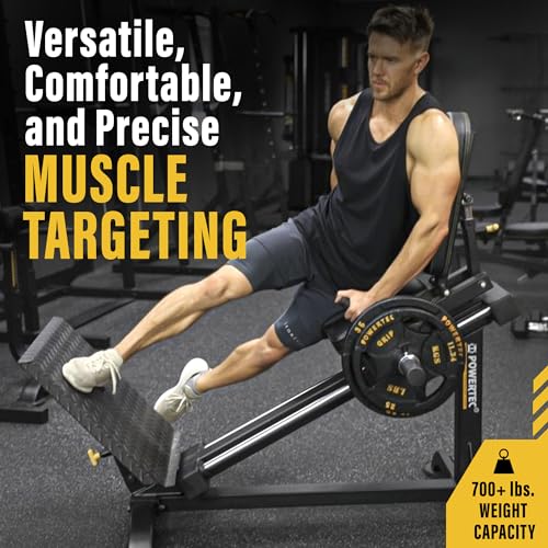 Powertec Fitness Leg Sled - Leg Press Machine, 700 LB Capacity, Black
