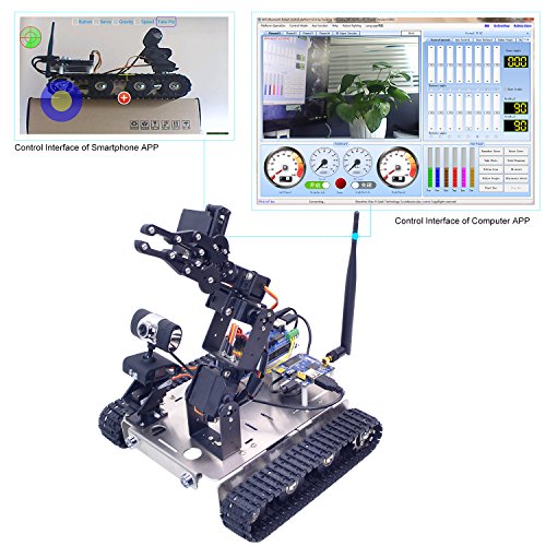 XiaoR Geek Robot Car Kit 4DOF Manipulator HD Camera 2560-GFS-Arm