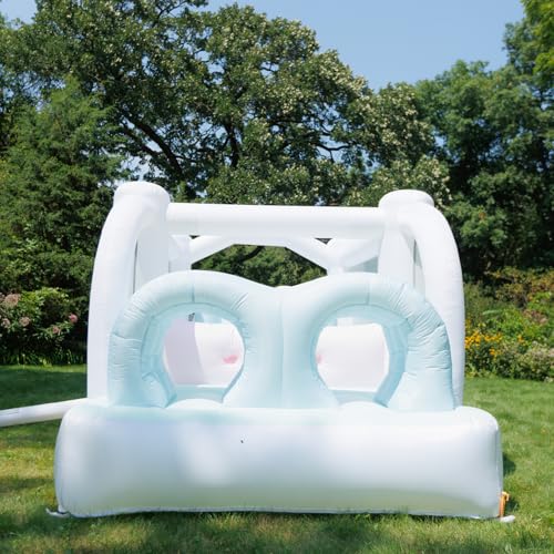 Bounceland Obstacle Dream Bouncer Combo with Dual Slides Neutral Color