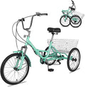 Barbella Adult Folding Tricycles Green