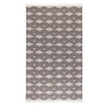 Benzara Handwoven Diamond Indoor Outdoor Area Rug 8x10 Pebble Gray