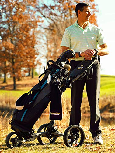 OMADA GOLF Trilite Golf Push Cart | Lightweight Folding Stand | Grey/Black