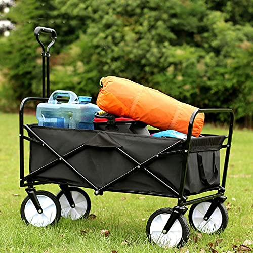 5sssallefaa Folding Utility Wagon Collapsible Cart 100kg Red