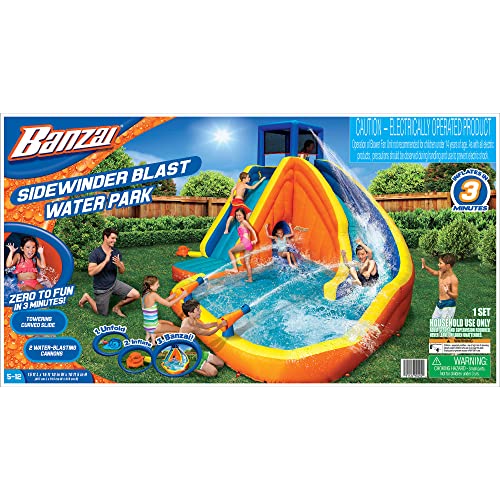 BANZAI Sidewinder Falls Inflatable Kids Water Park Multi