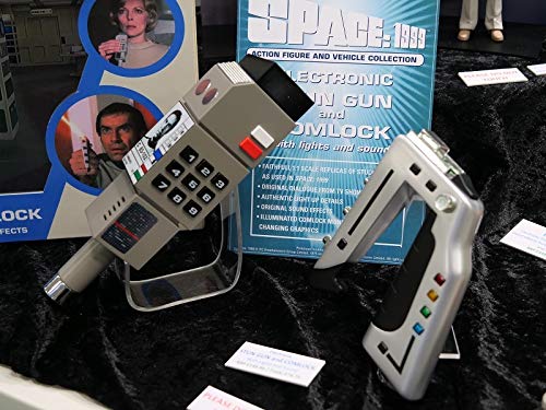 Sixteen 12 Space 1999 Stun Gun & Comlock with Light and Sound Silver