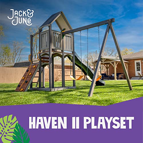 Jack and June Haven II Cedar Swingset Playground Equipment